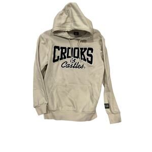 Crooks and Castles Cream White Hoodie Mens S